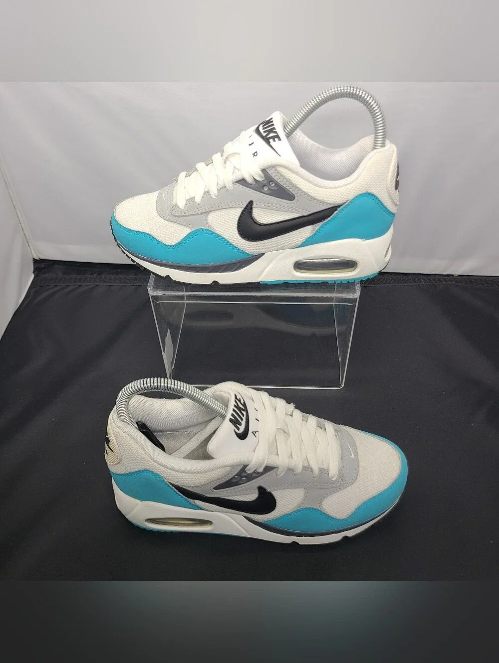 Nike Air Max Correlate 'White Turquoise Blue' Girls Size 5.5